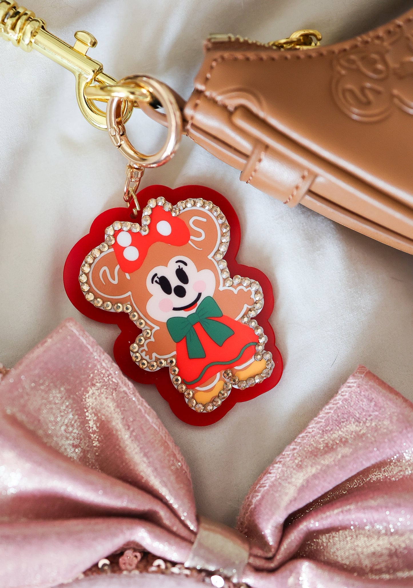 Mrs fun mouse gingerbread bag charm