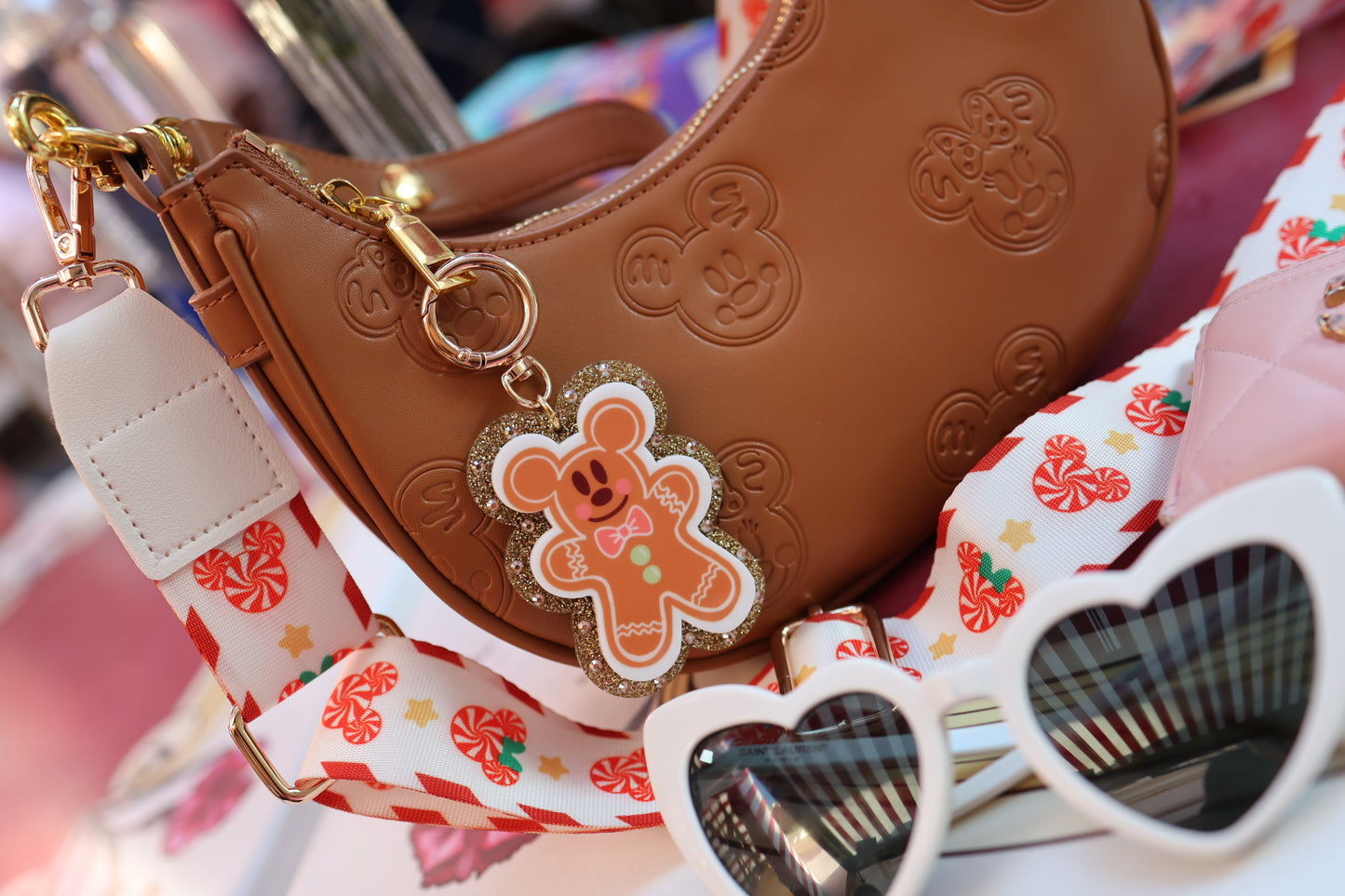 Mr gingerbread bag charm