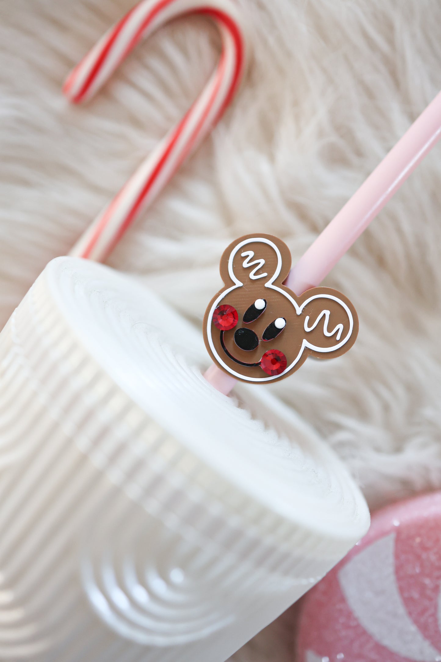 Mr gingerbread straw charm