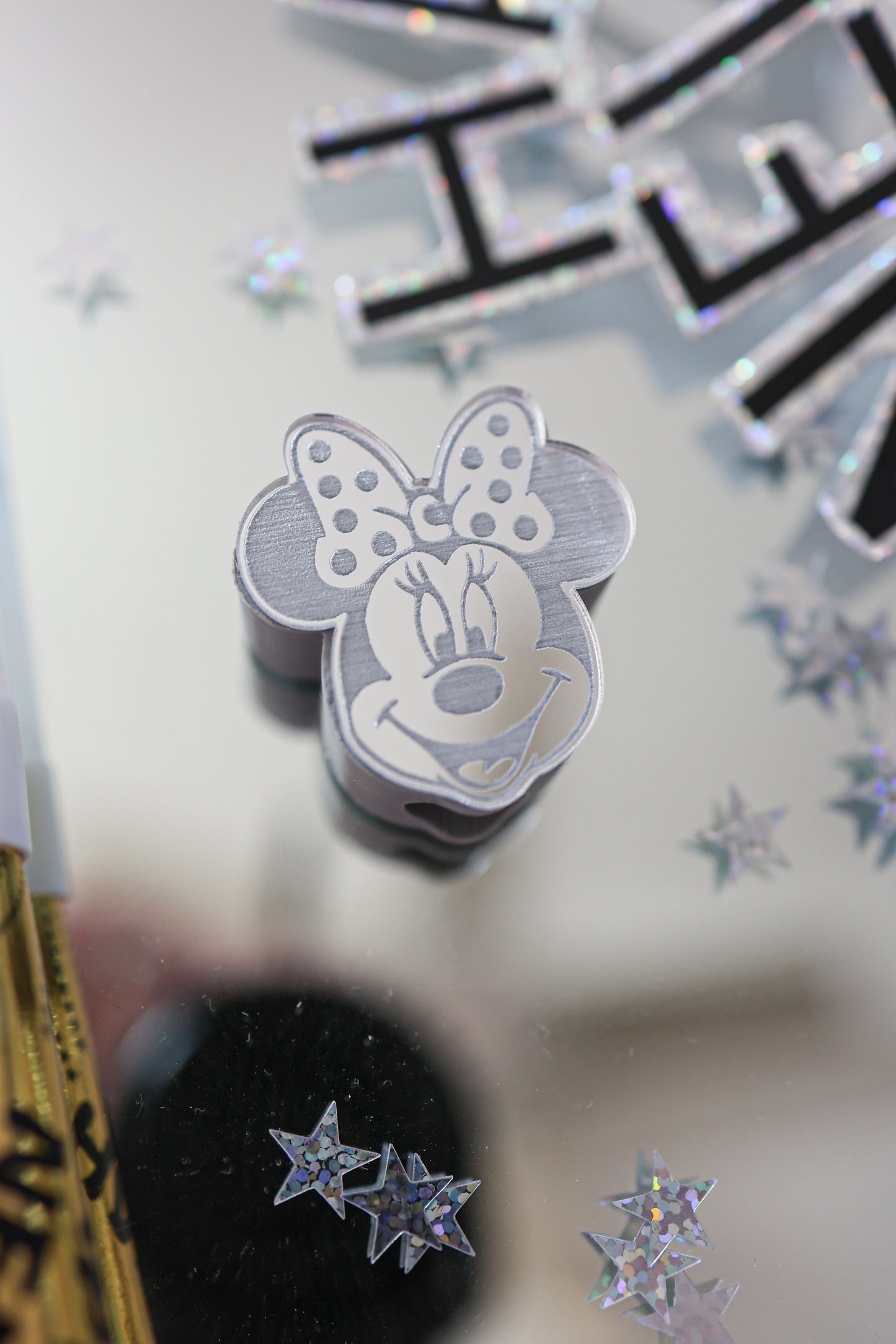 Mrs new years mouse straw charm