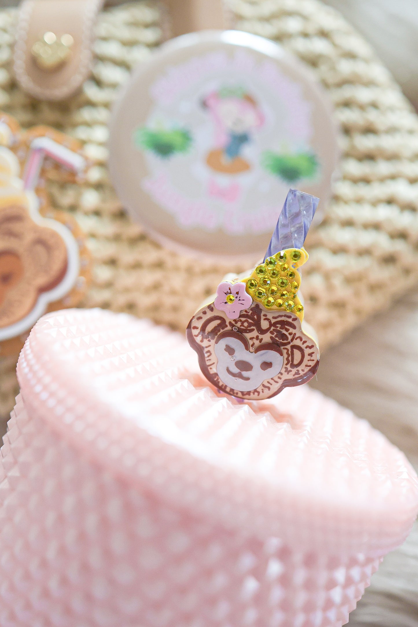 Tropical treat straw charm