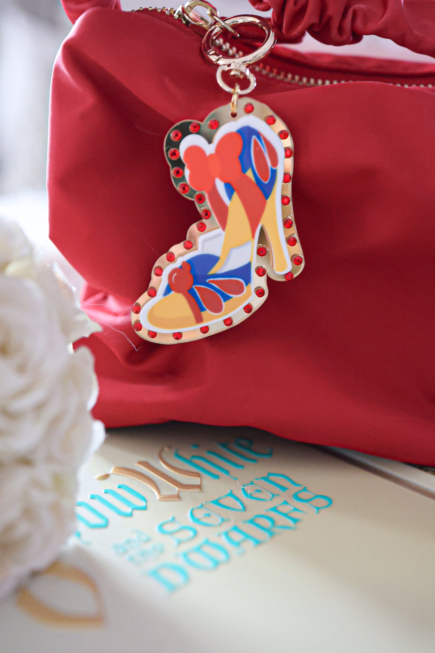 Fairest of all heel bag charm