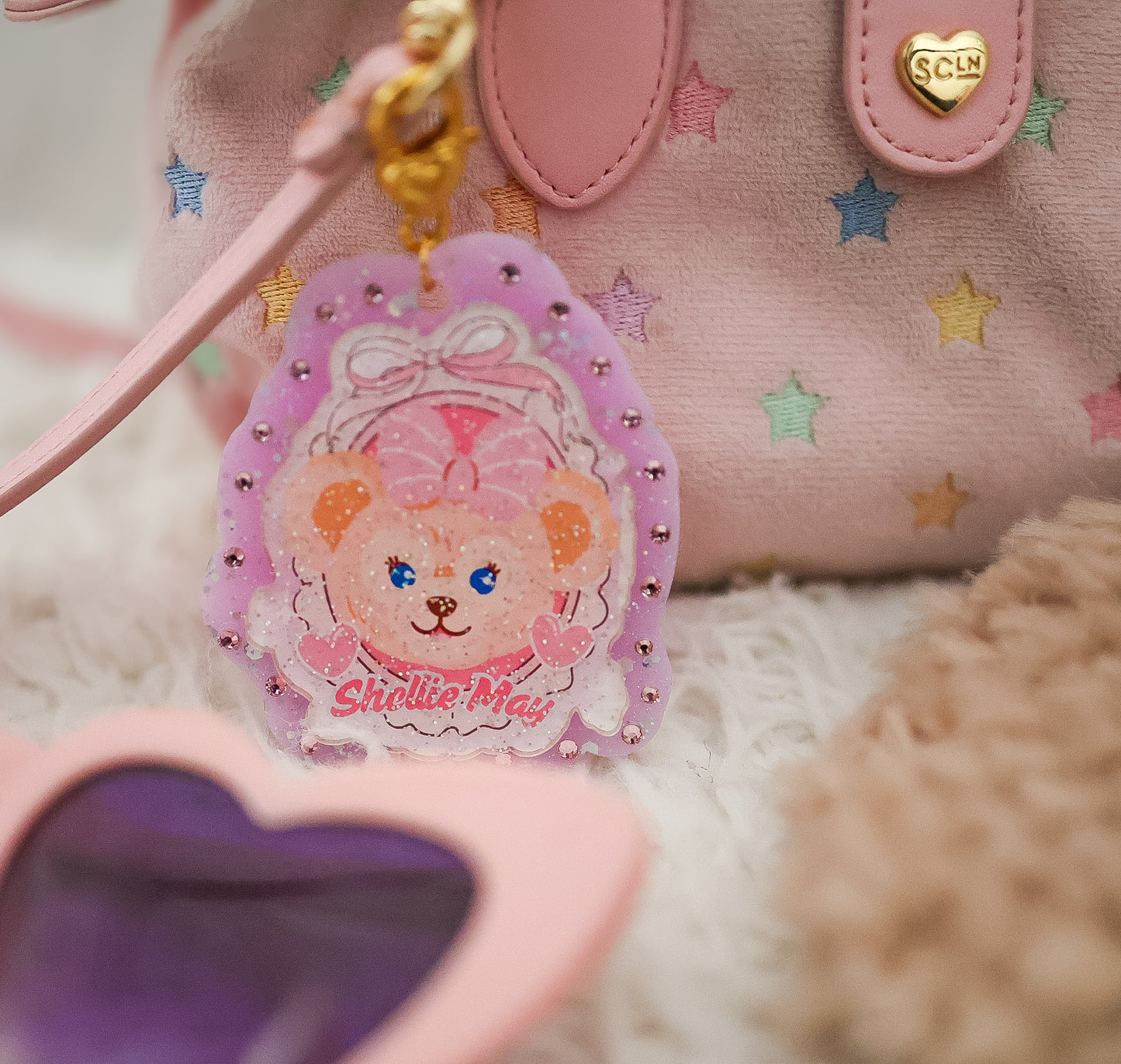 Bestie with a bow bag charm