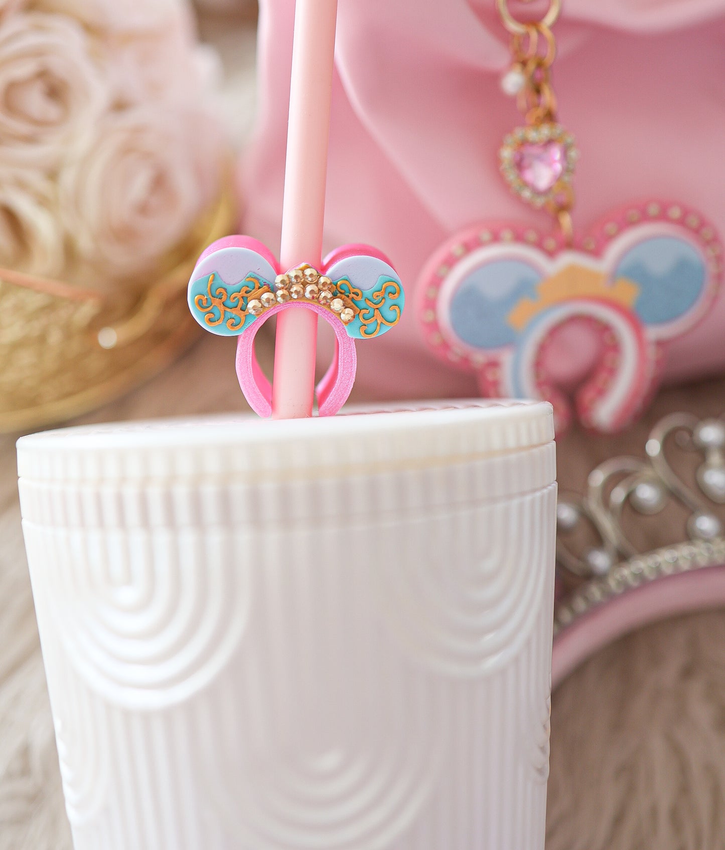 Once upon a dream straw charm