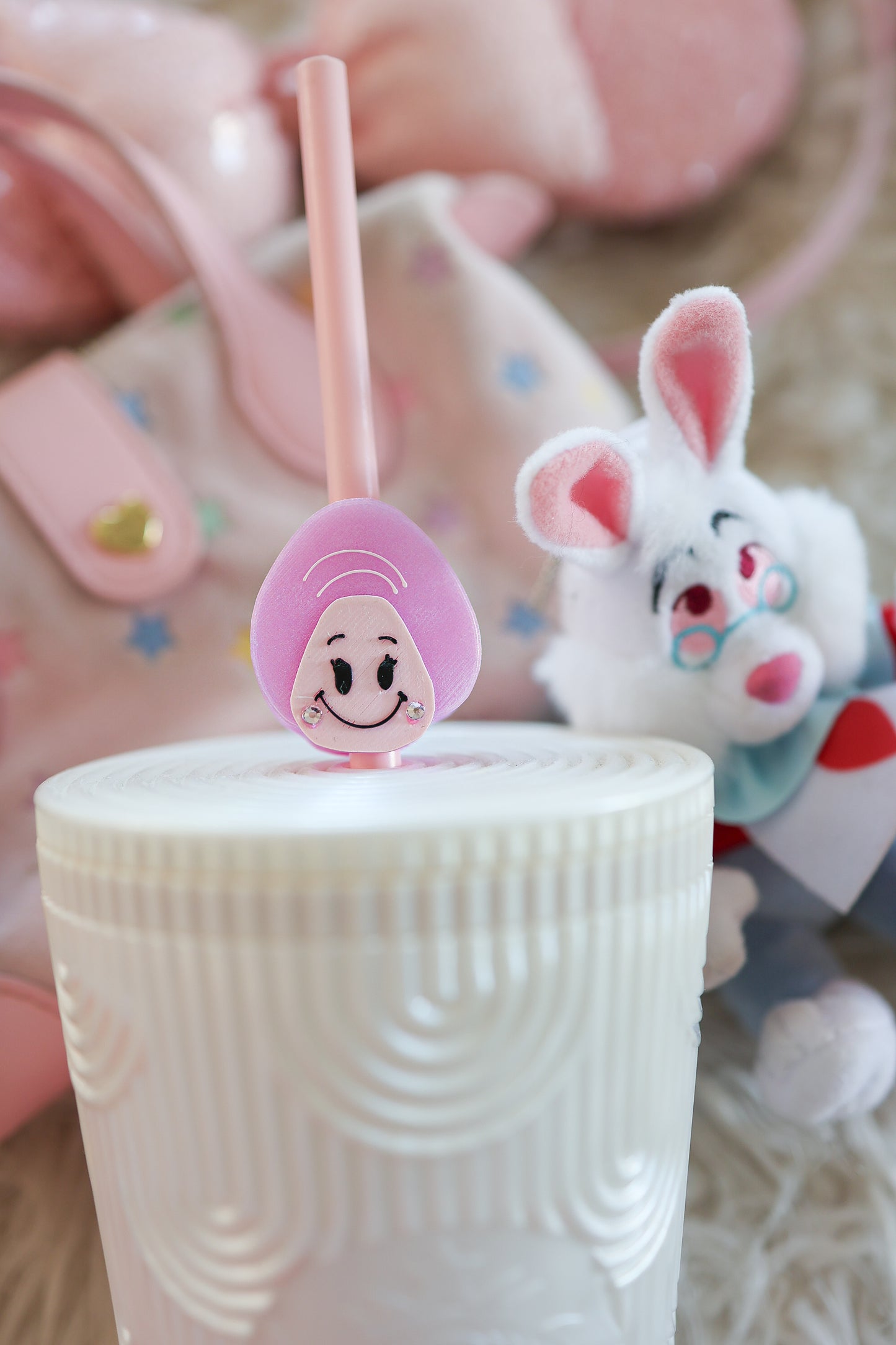 Little pearl friend straw charm