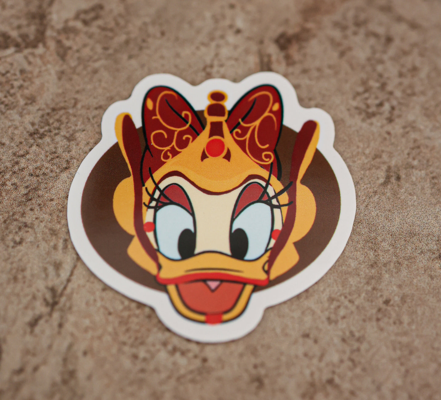 Waterproof queen duck sticker