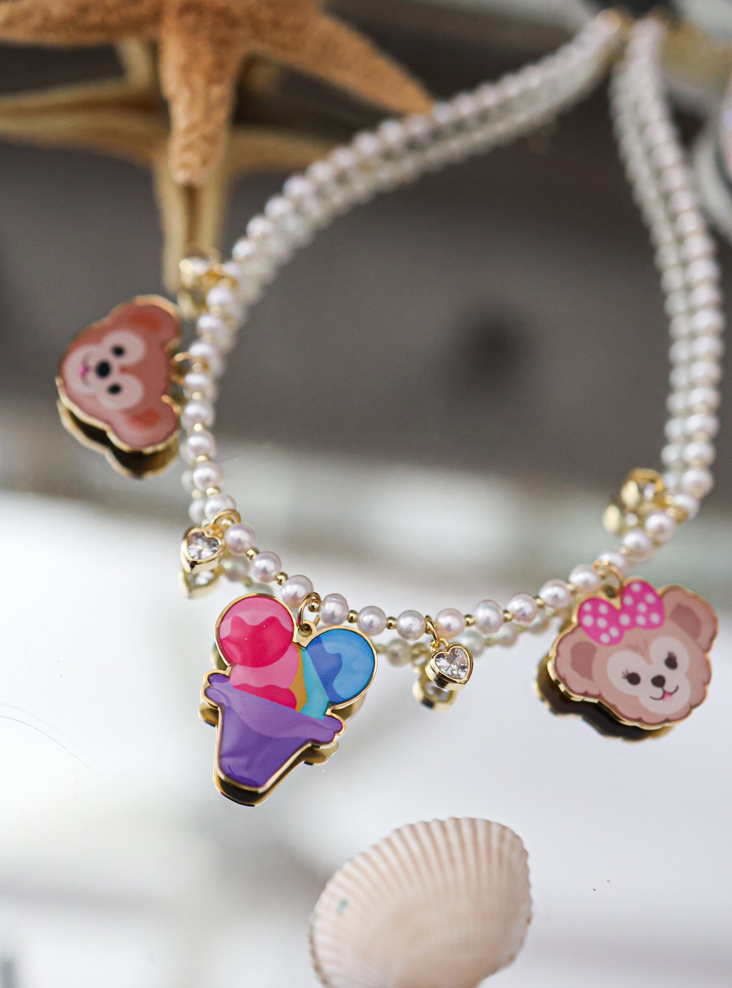 Summer time pearl necklace