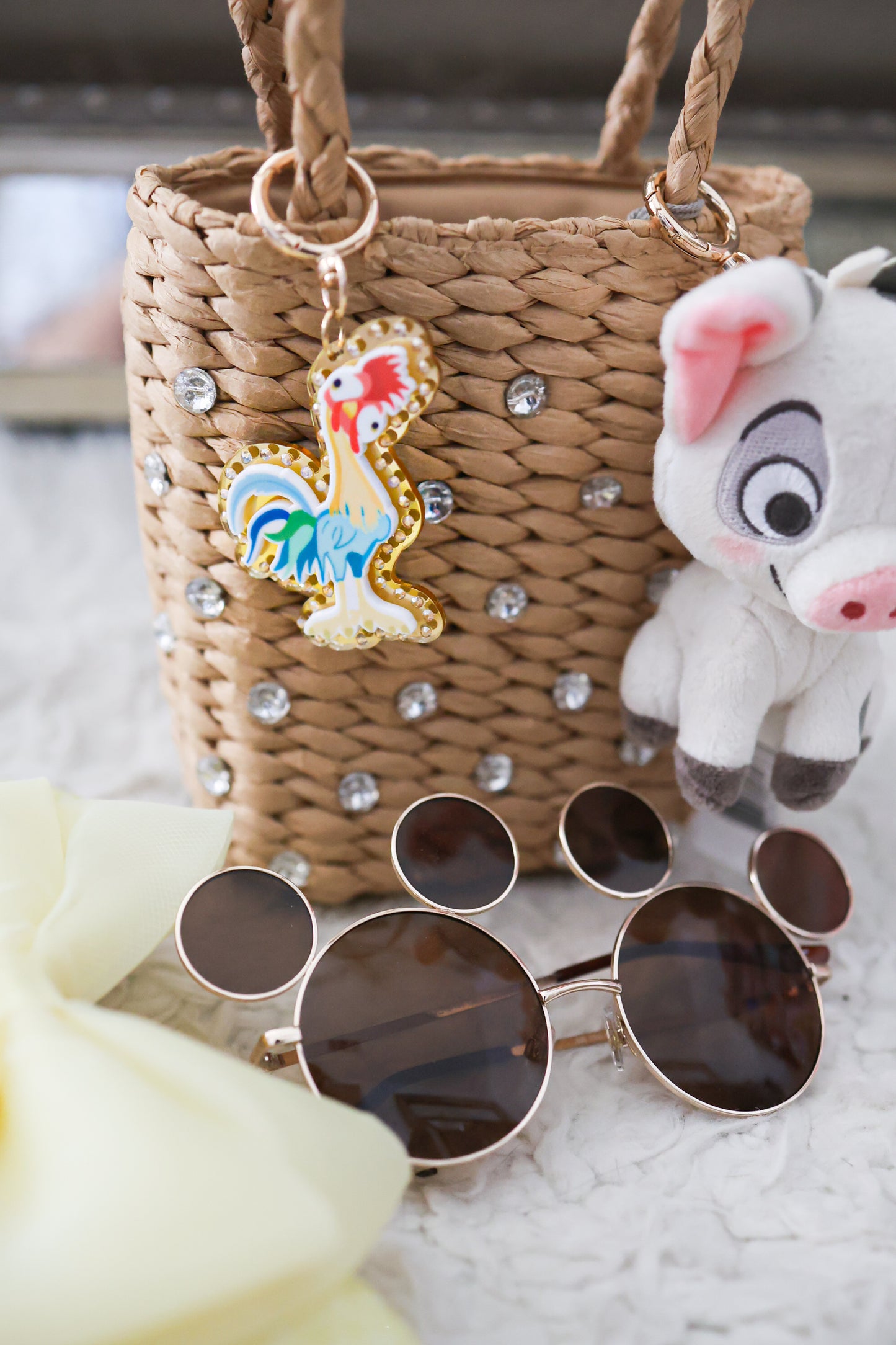 Girls best chicken bag charm