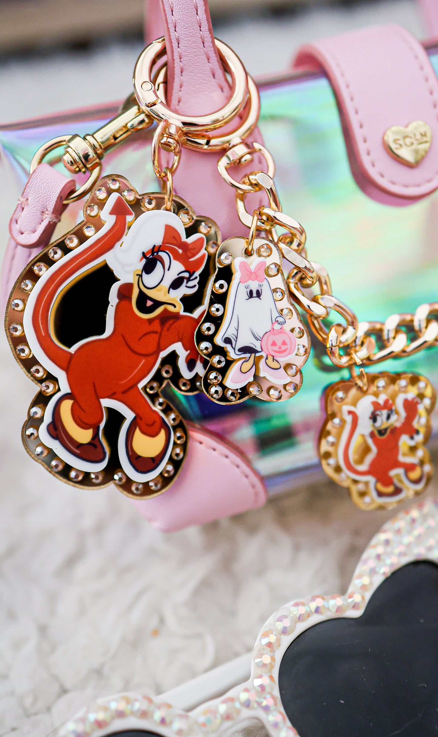Mrs devil duck bag charm