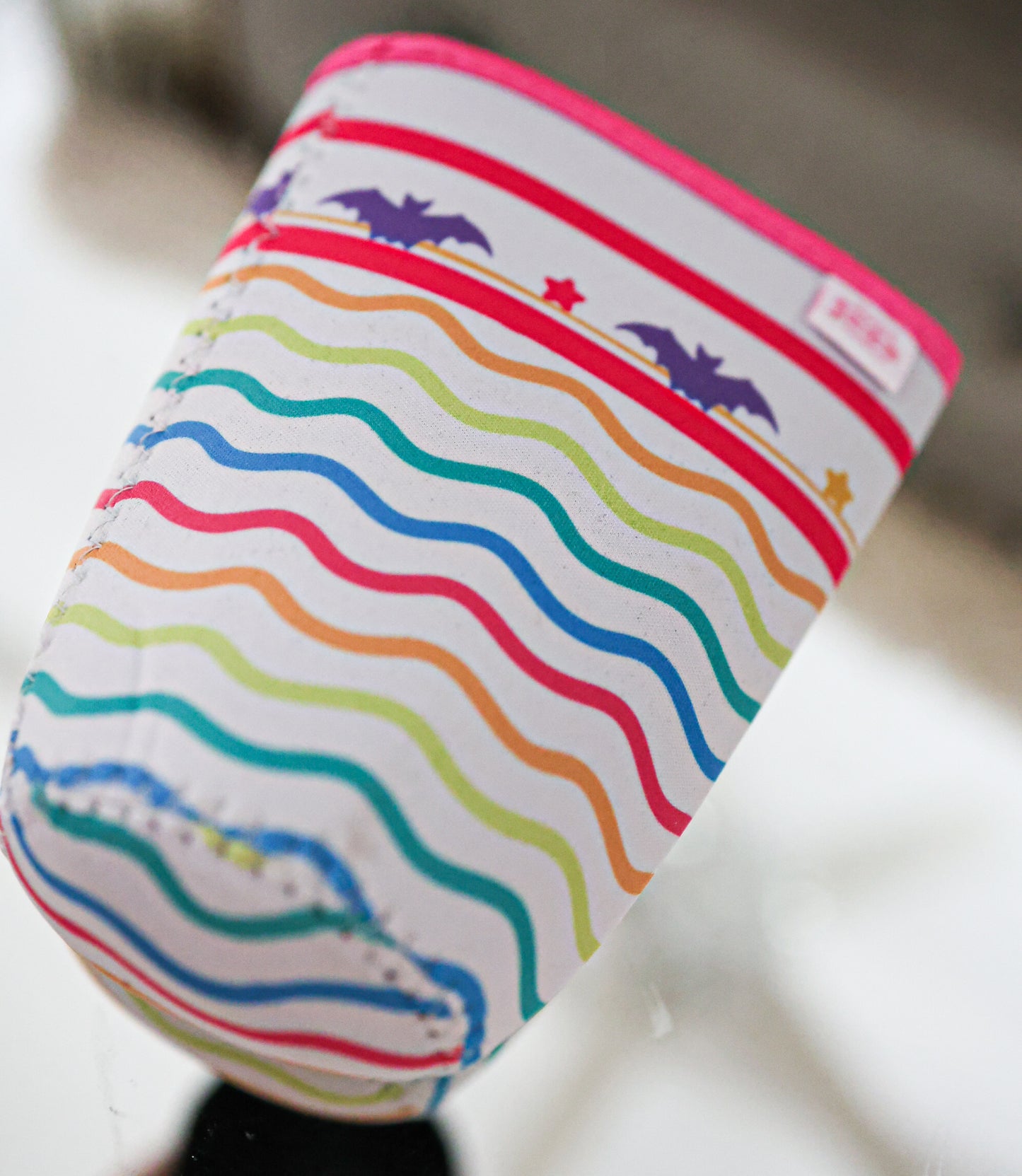Colorful Halloween vibes cup sleeve