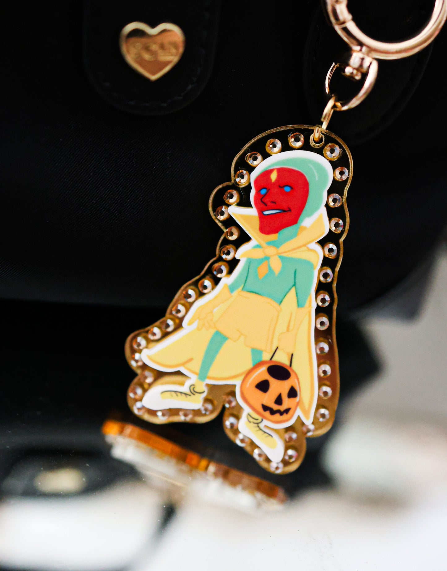 He’s back bag charm
