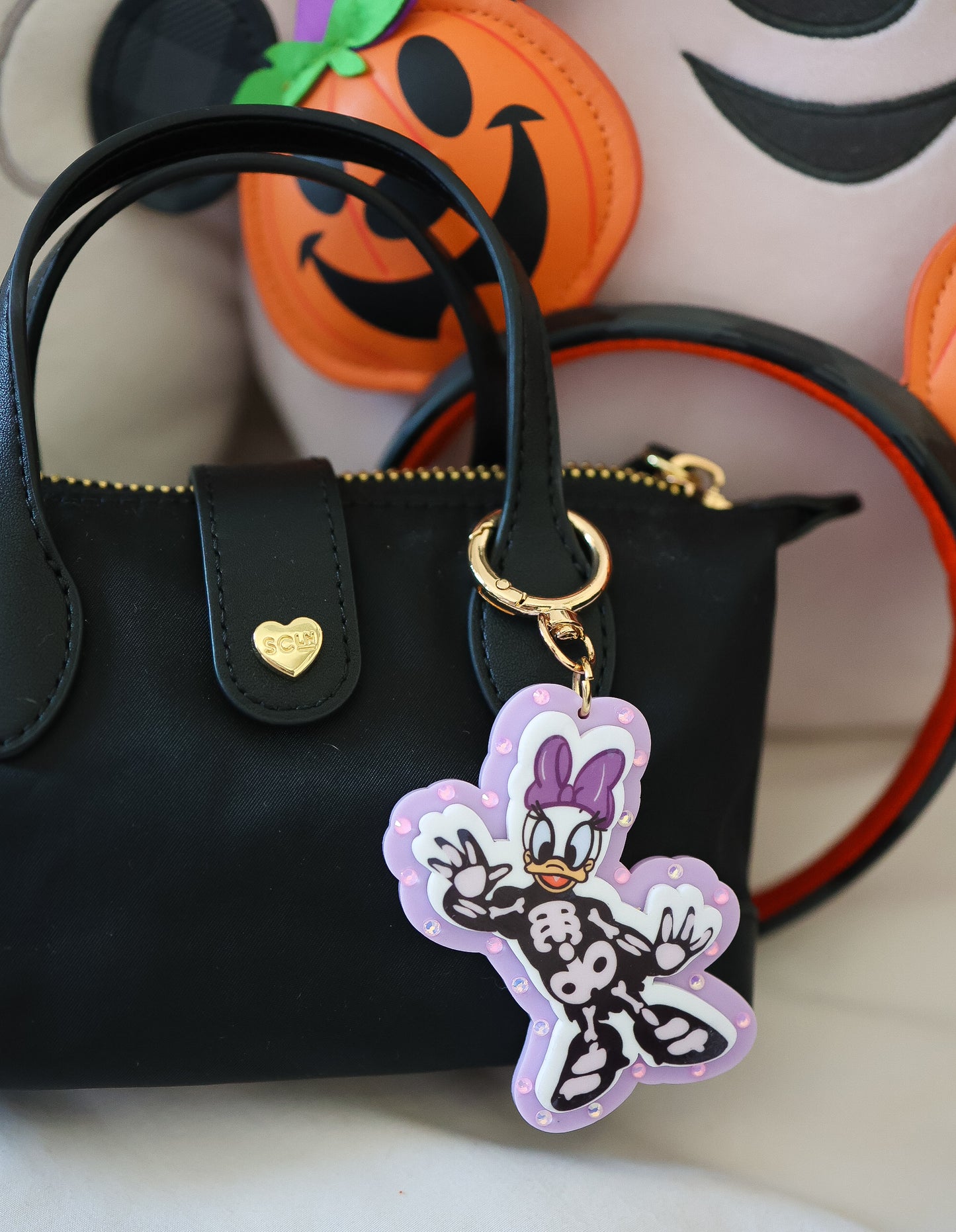 Miss sassy bones bag charm
