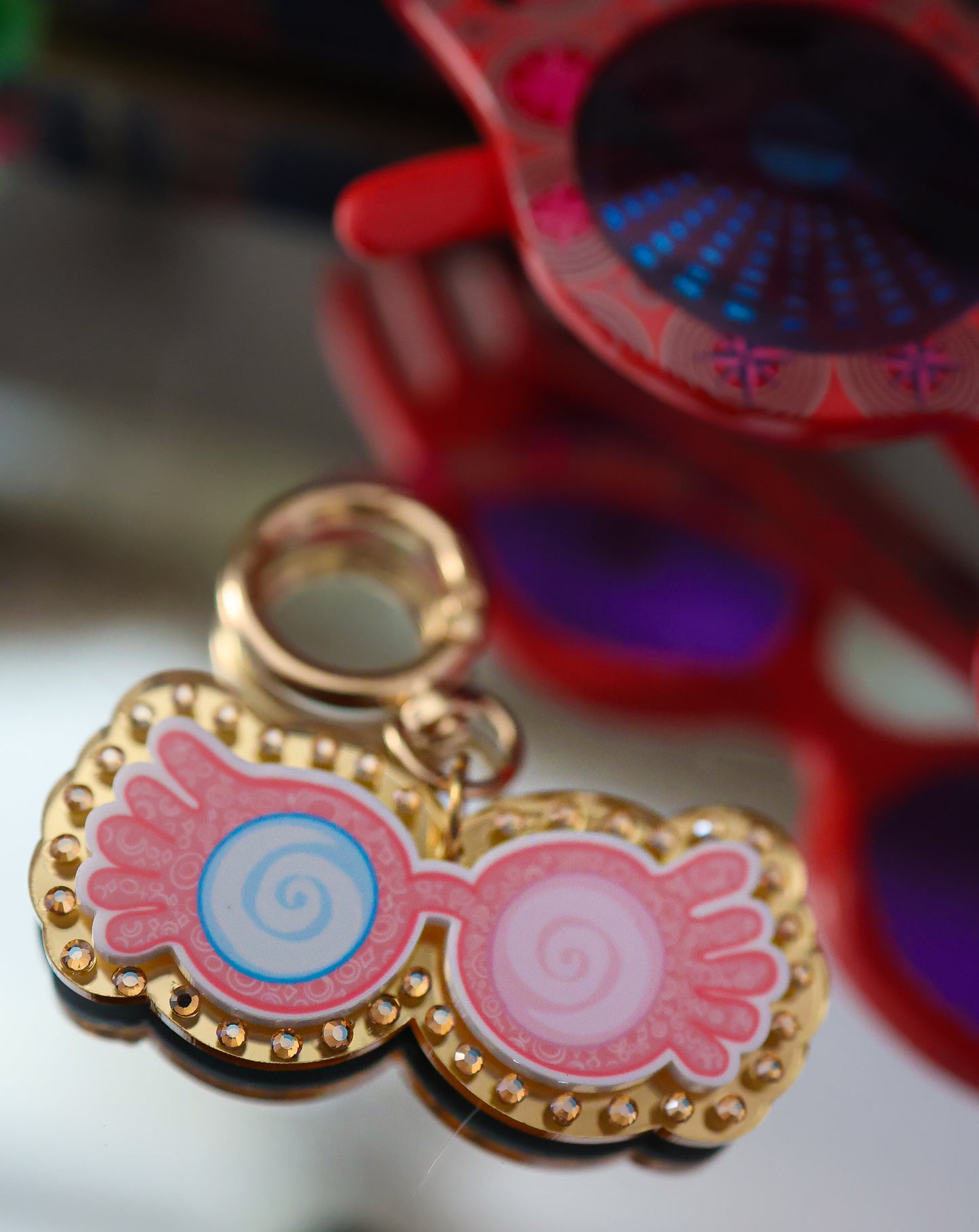 Stay weird bag charm