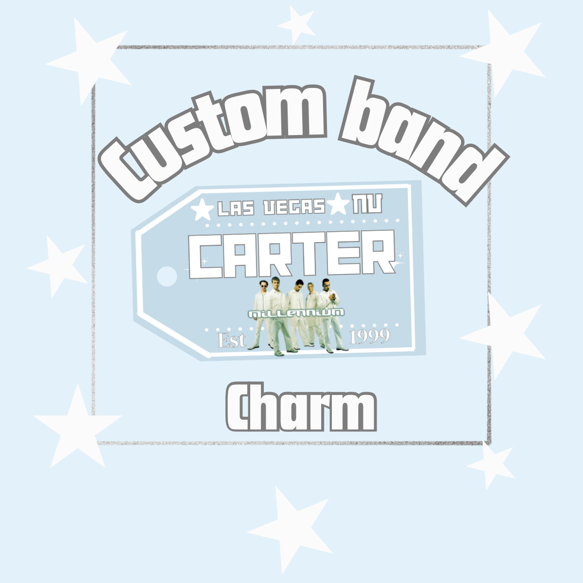Custom band luggage charm