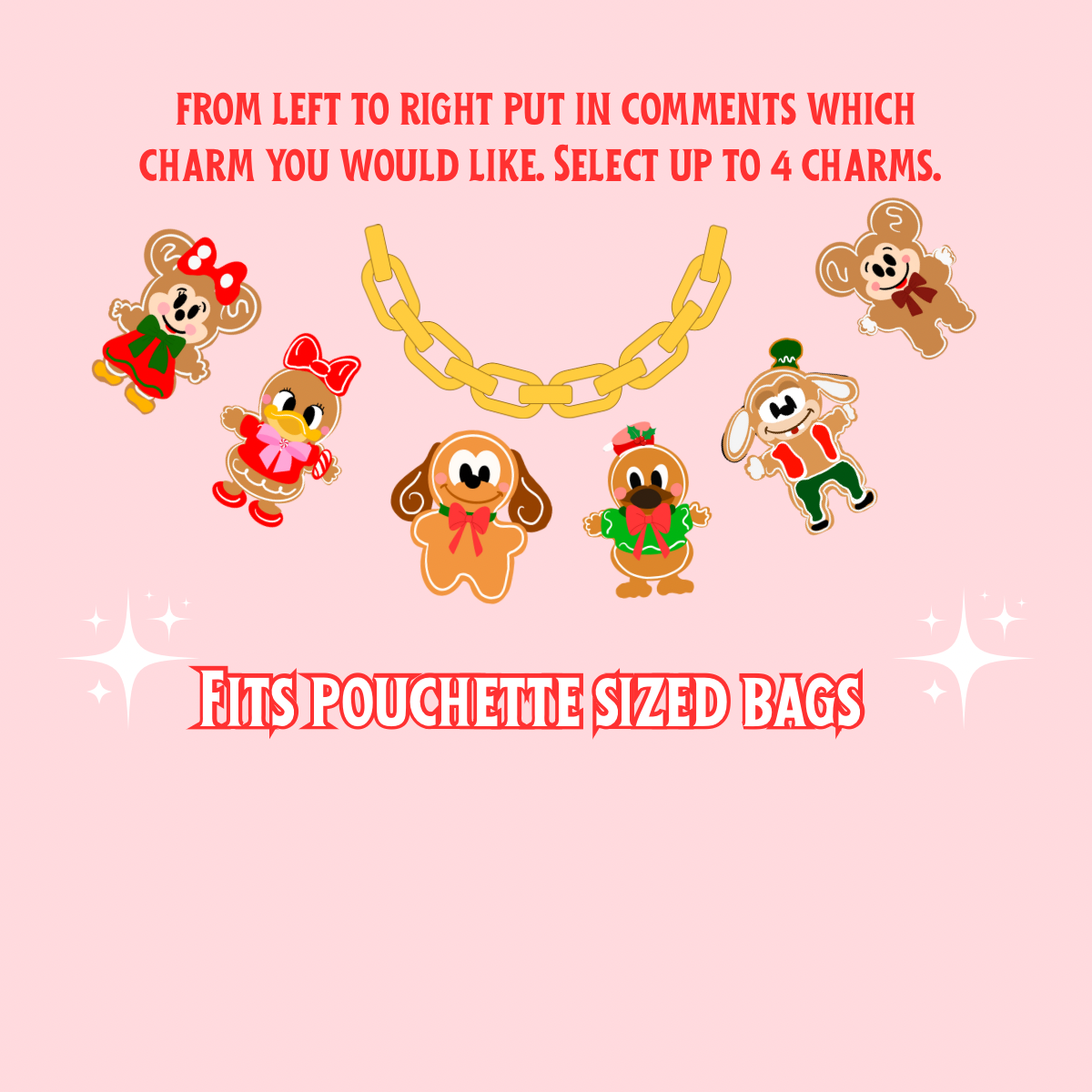 Custom Gingerbread charm chain
