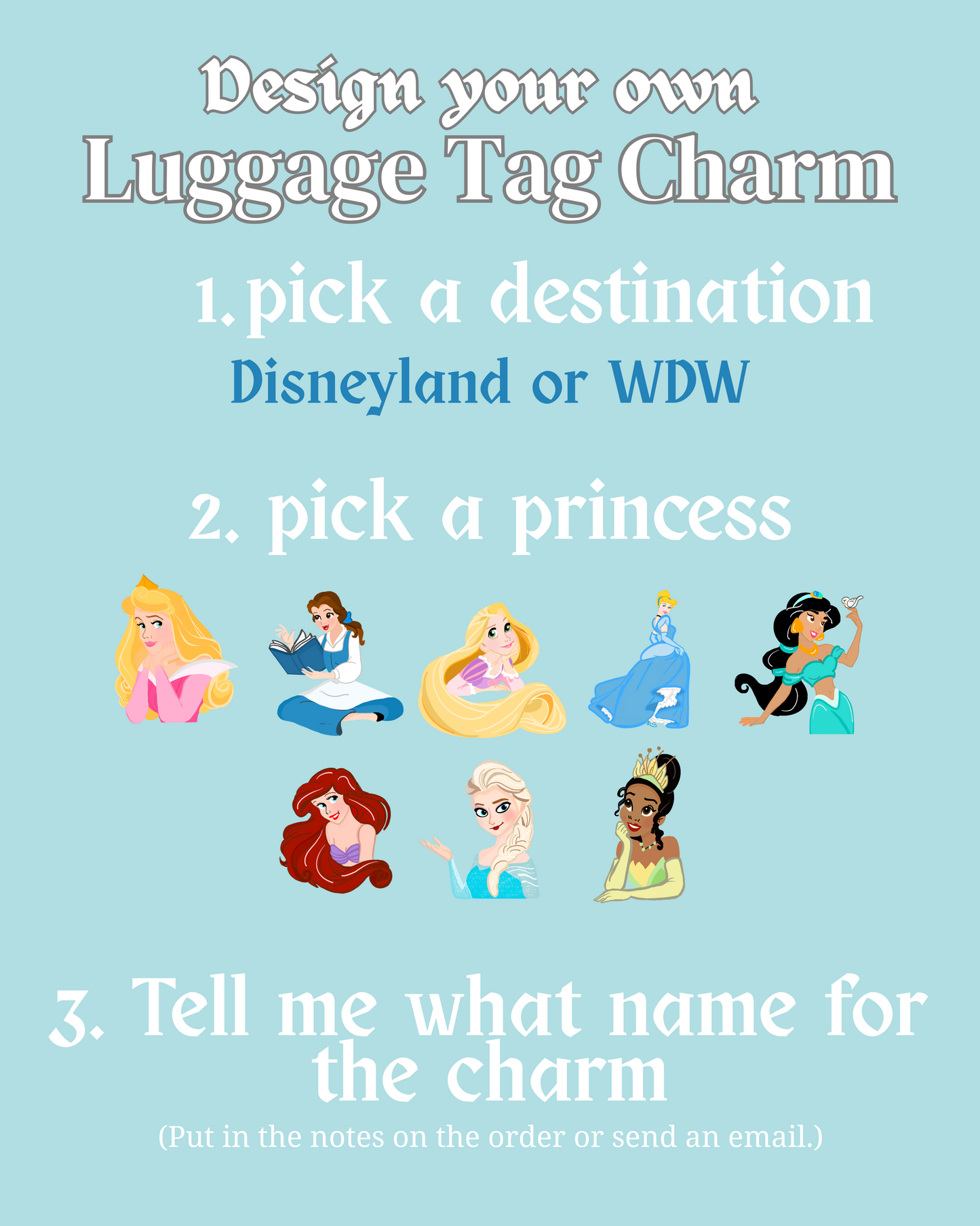 Custom royal bag charm