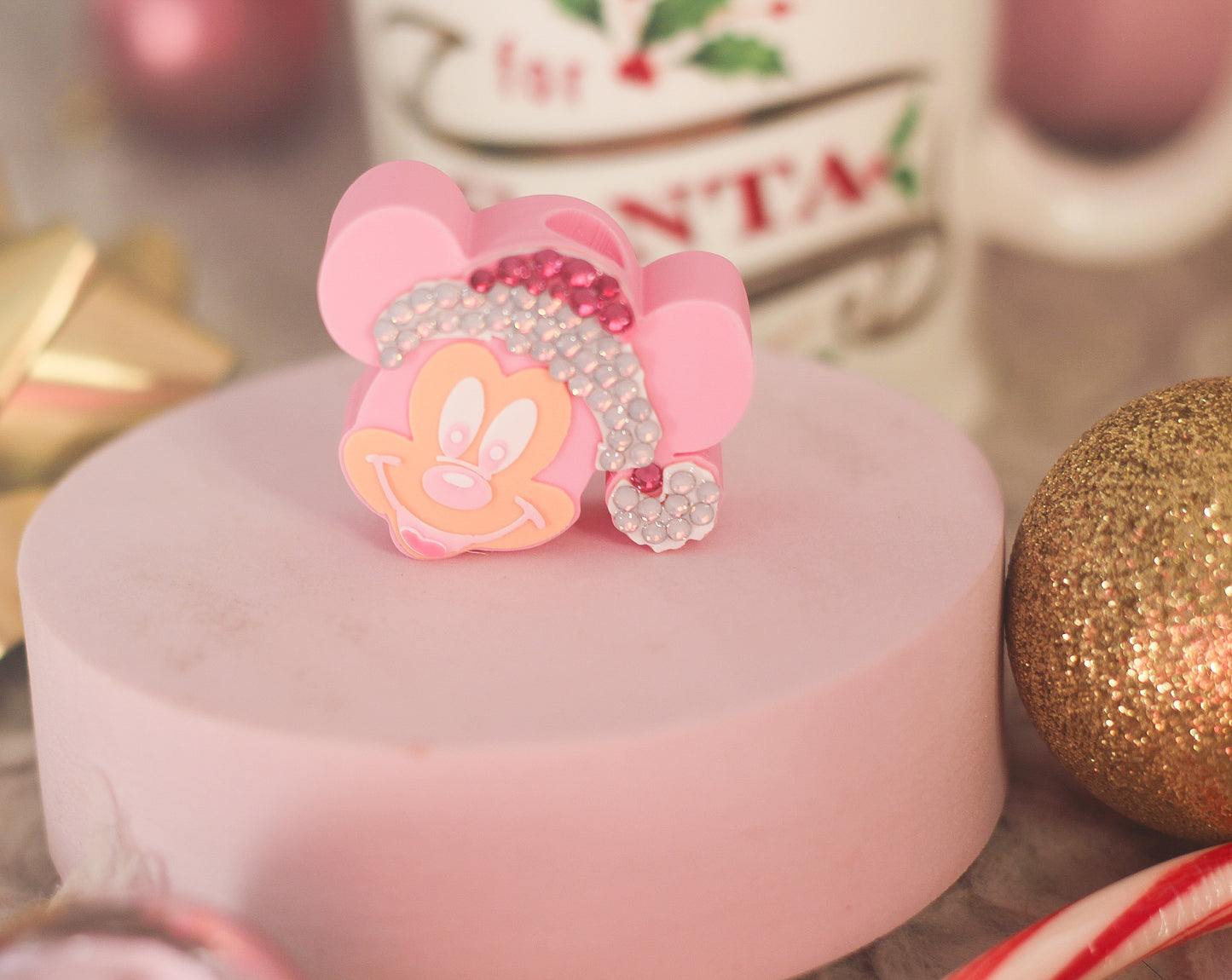 Pink Edit Mr Santa Mouse