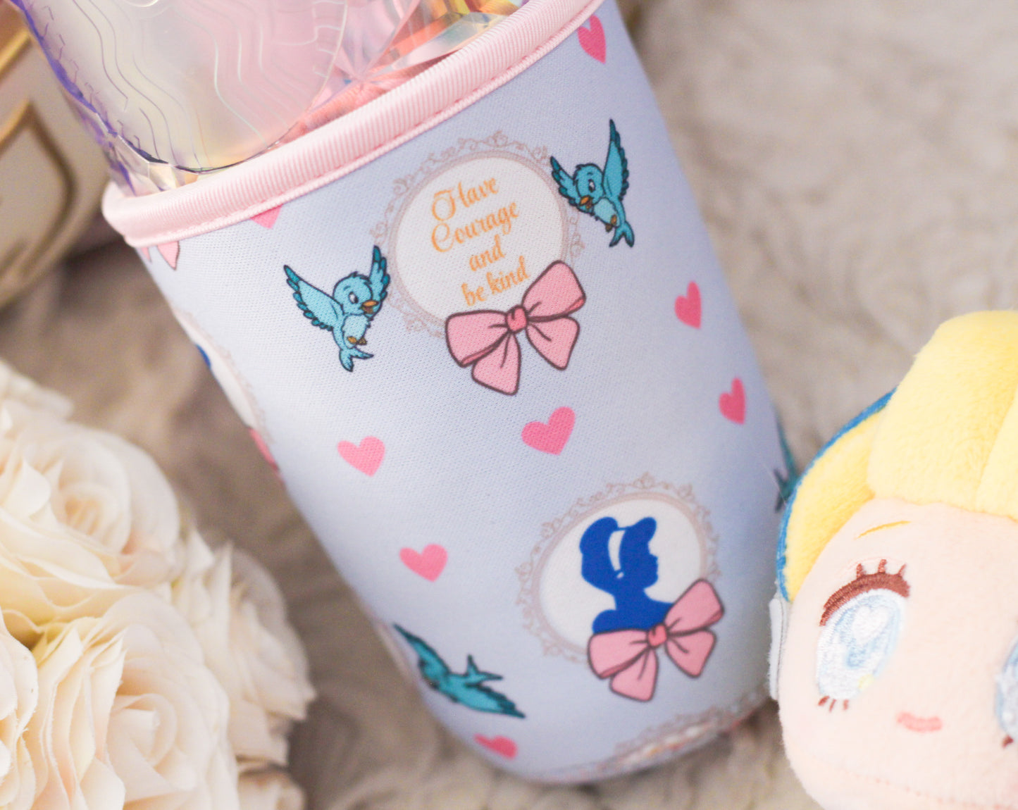 Have courage and be kind cup sleeve