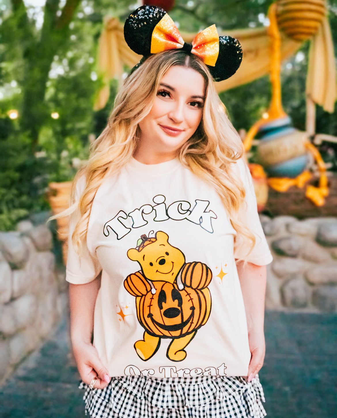 Trick or treat through the woods t shirt