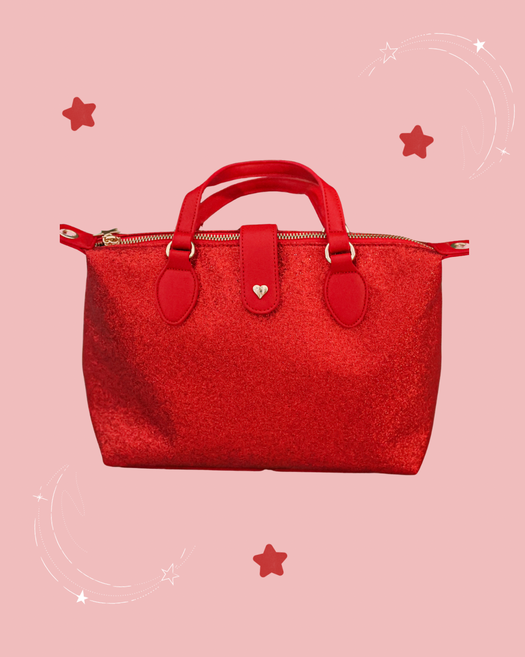 Signature Just Jess Sparkle Bag Red