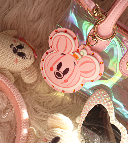 Pink pumpkin bag charm