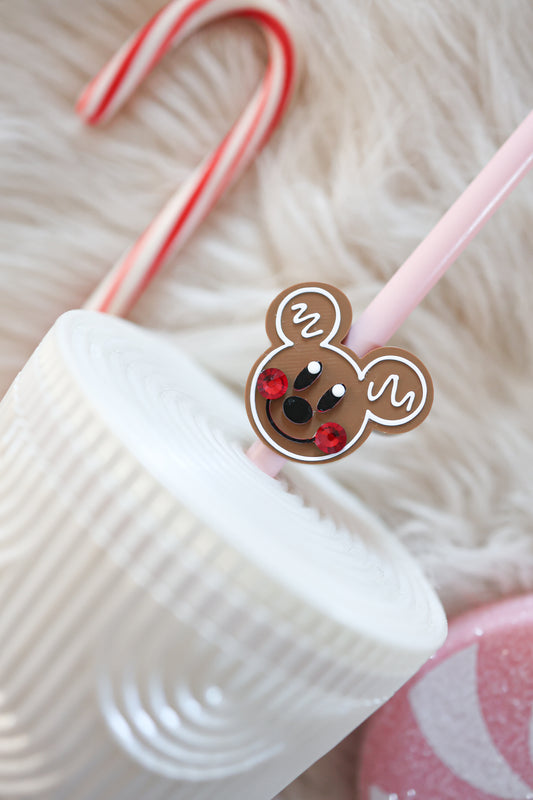 Mr gingerbread straw charm