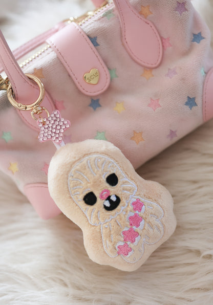 Gingerbread star fighter plush bag charm