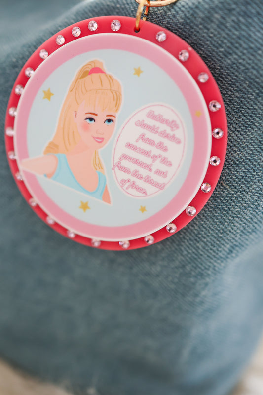 One girl revolution bag charm