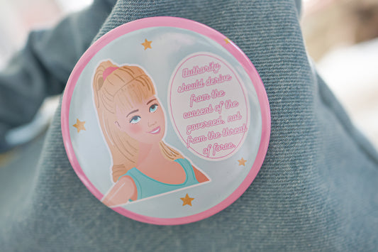 One girl revolution  button