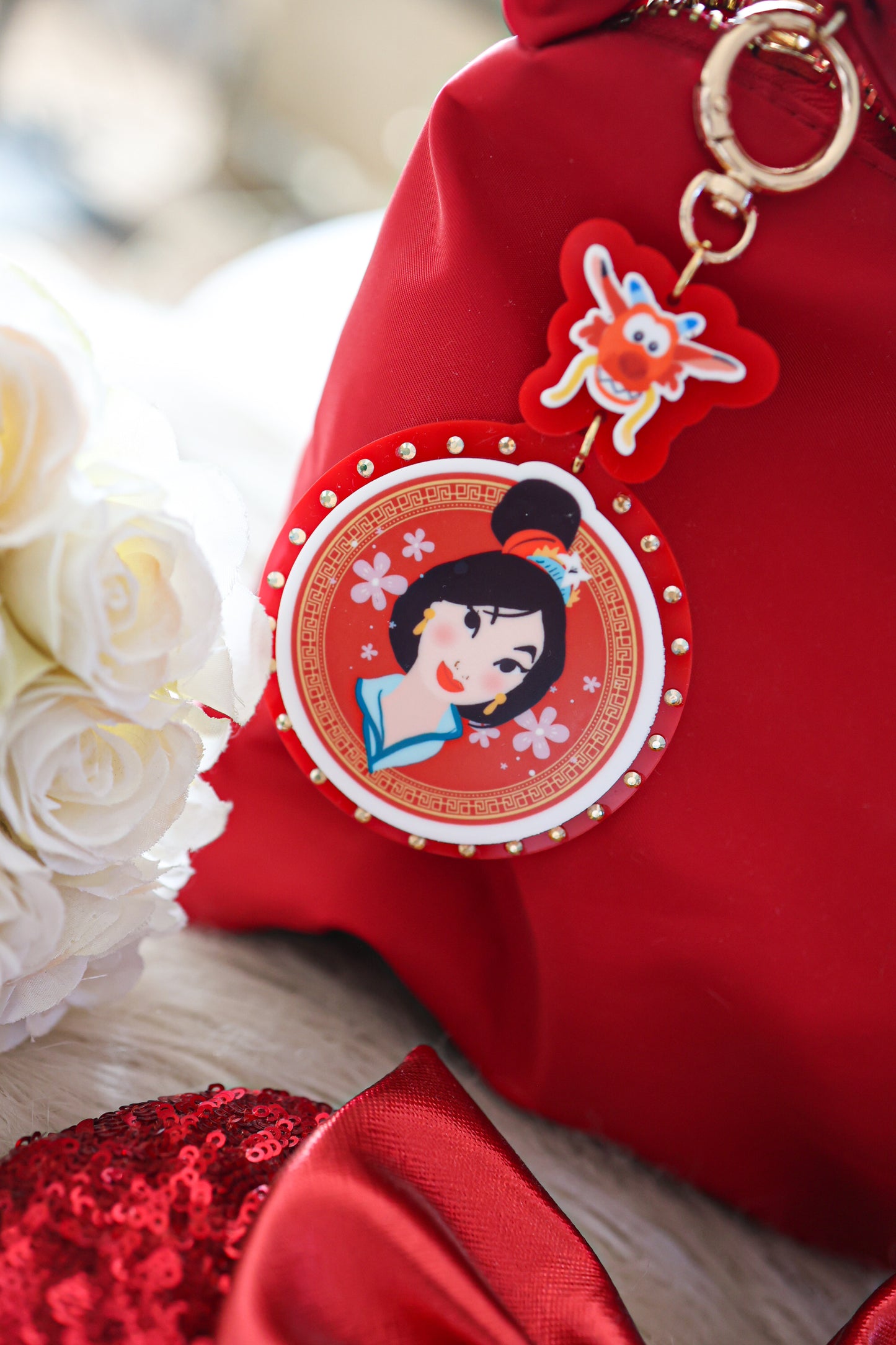 Be true to your heart bag charm