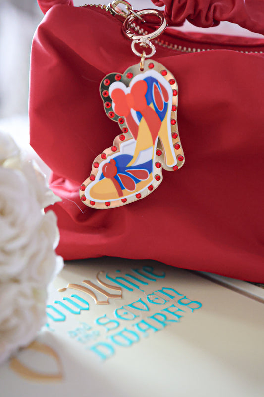 Fairest of all heel bag charm