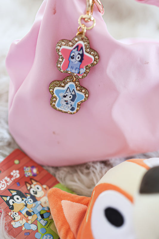 Cutie cousin bag charm cluster