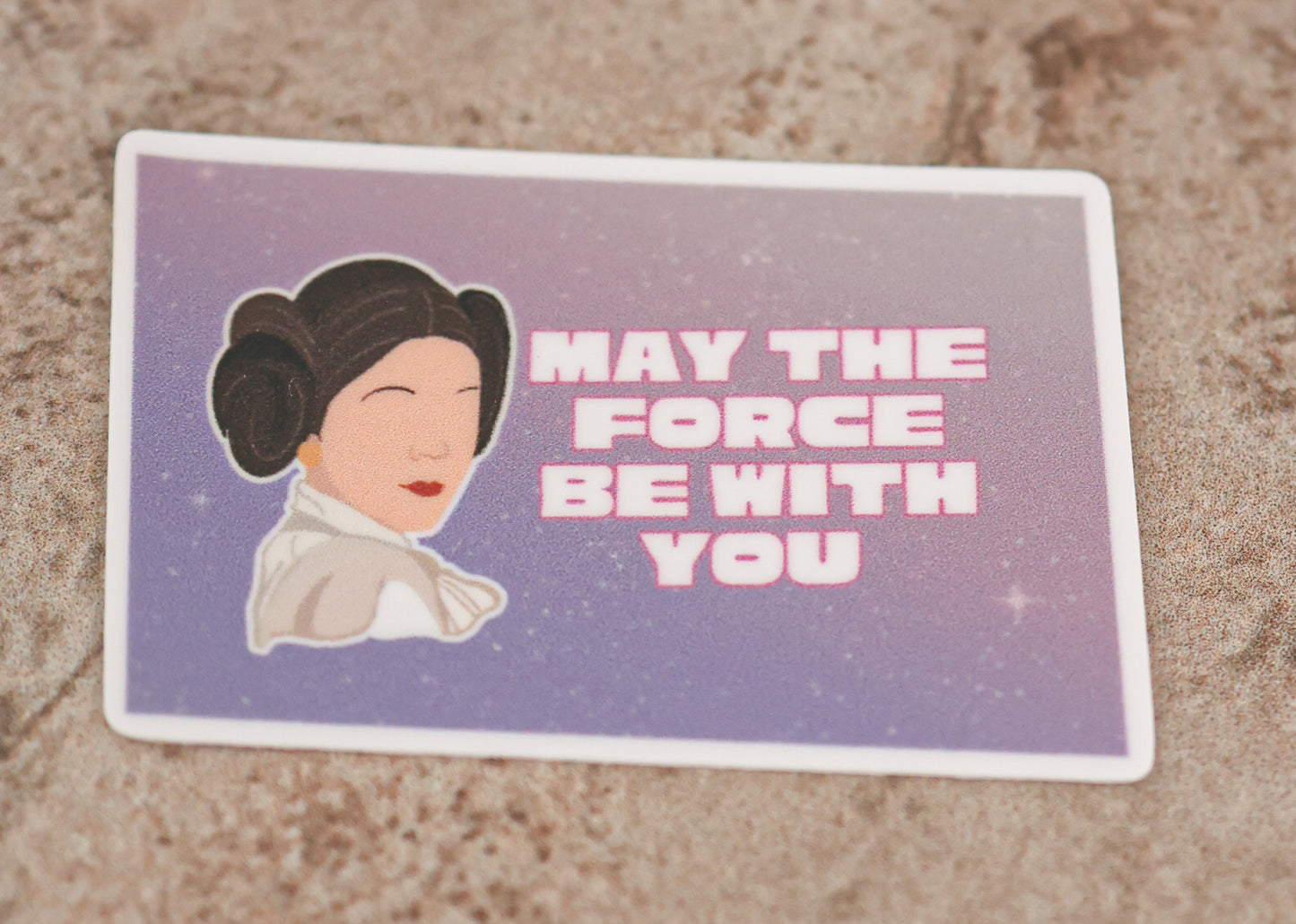 Waterproof greetings sticker