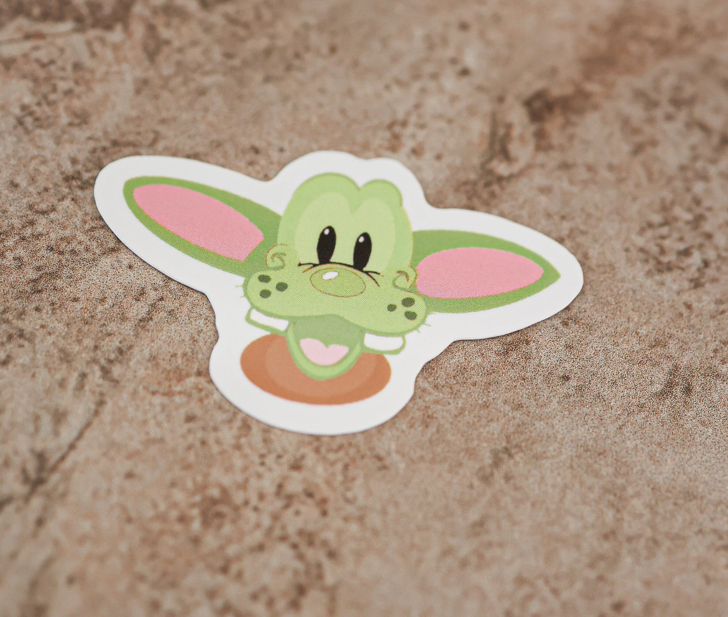 Waterproof green guy sticker