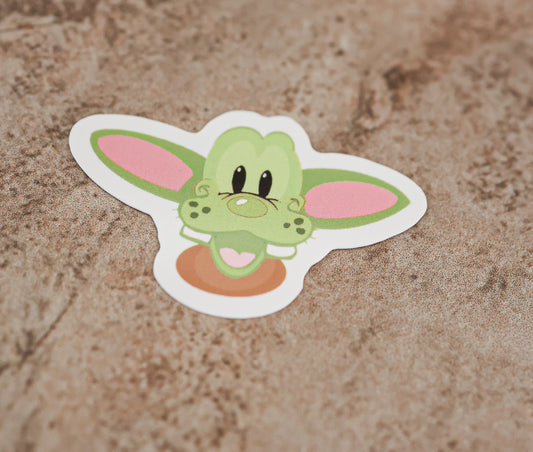 Waterproof green guy sticker