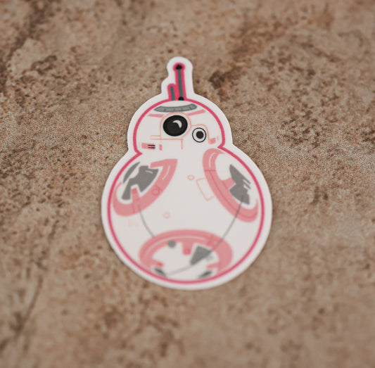 Waterproof b beep boop sticker