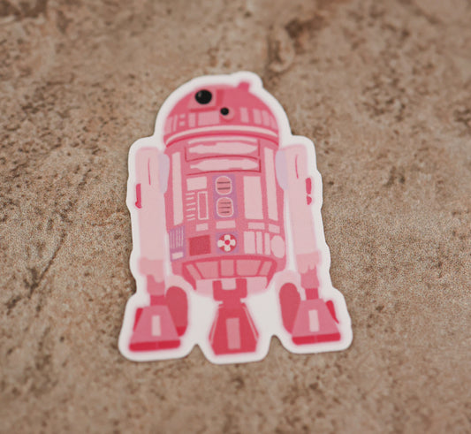 Waterproof r beep boop sticker