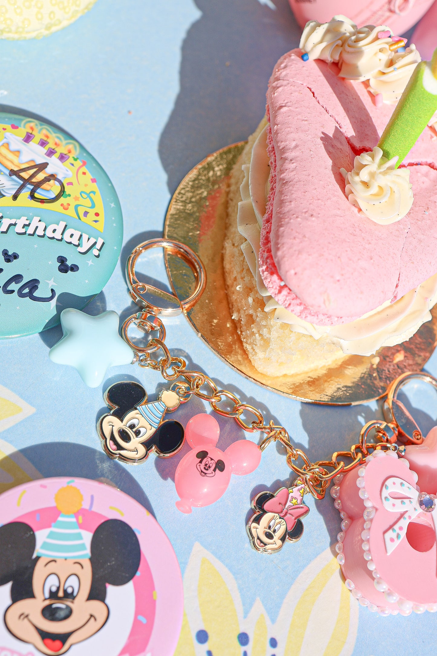Birthday friends bag chain