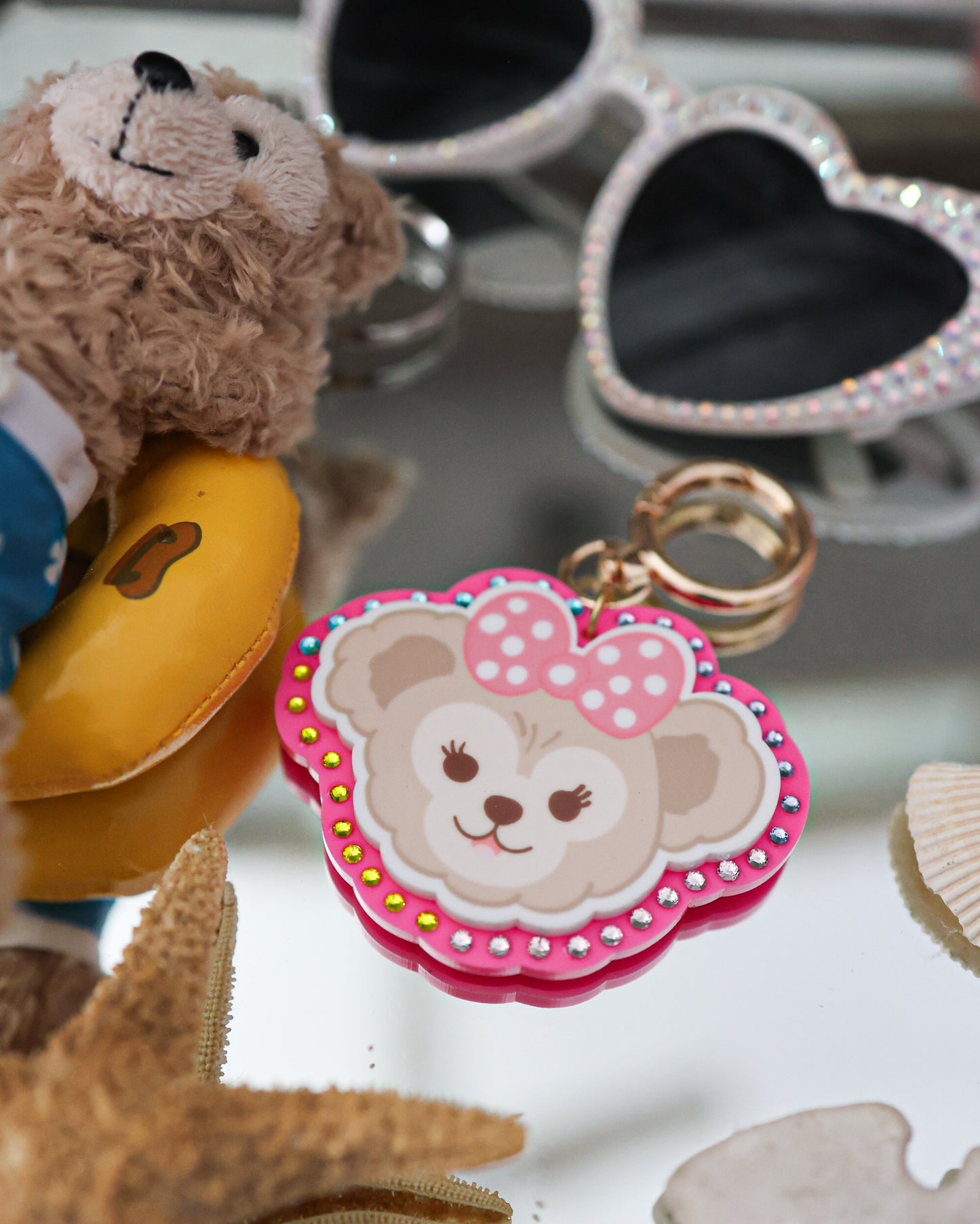 Miss summer bear bag charm
