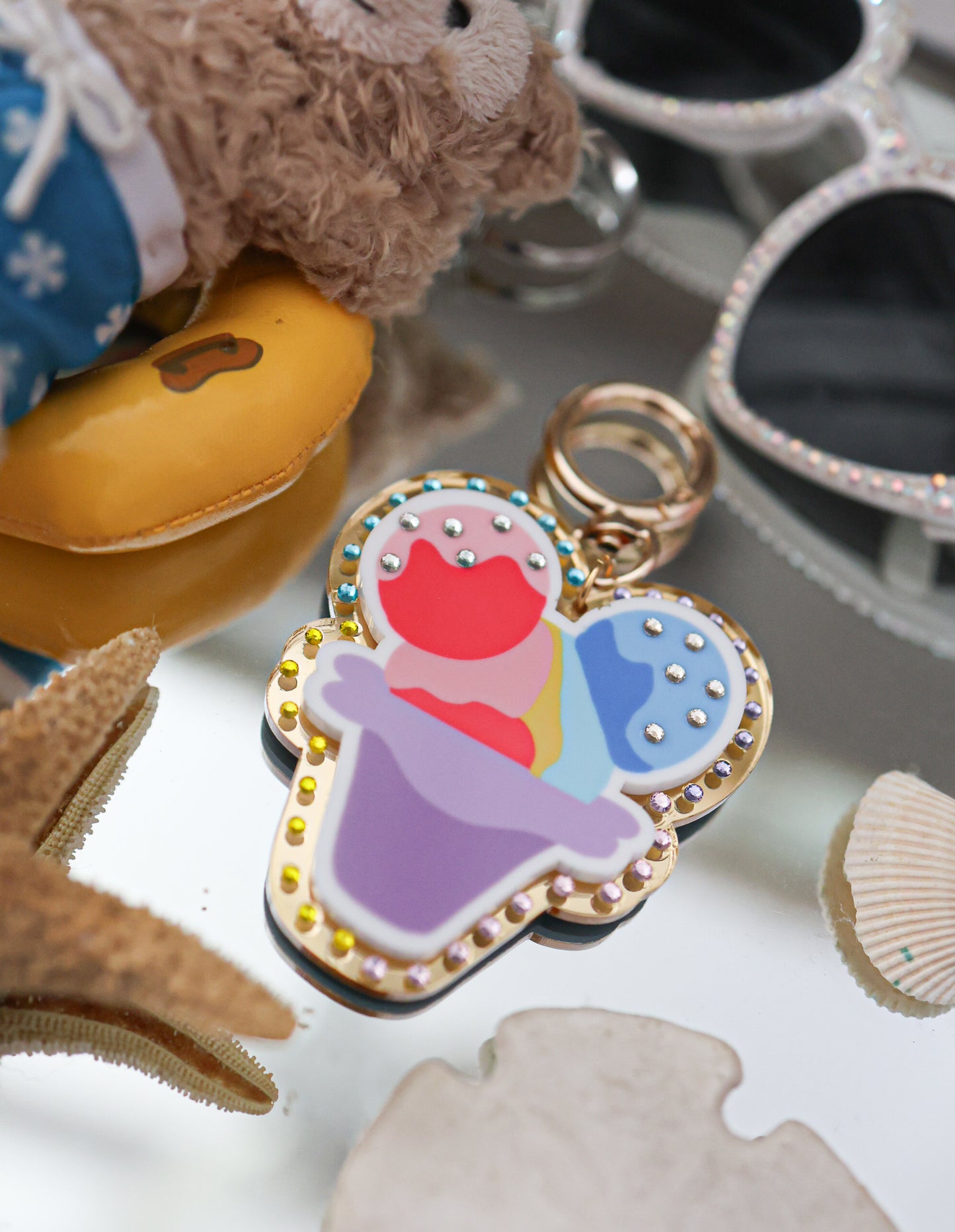 Snow cone bag charm