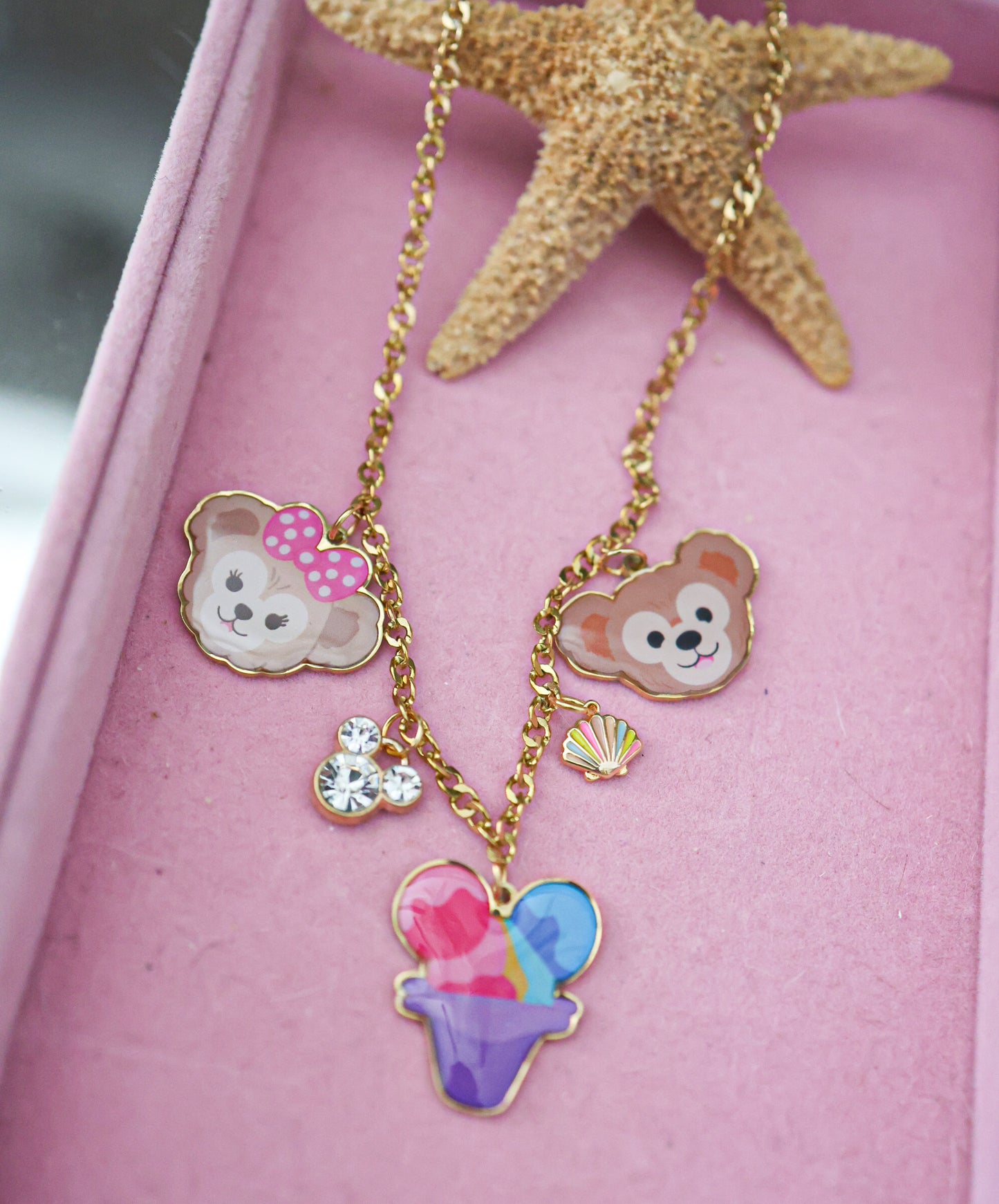 Summer vibes charm necklace