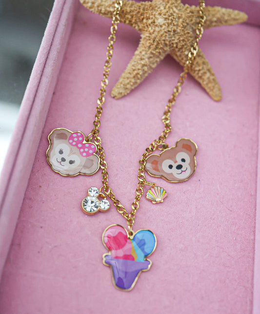 Summer vibes charm necklace