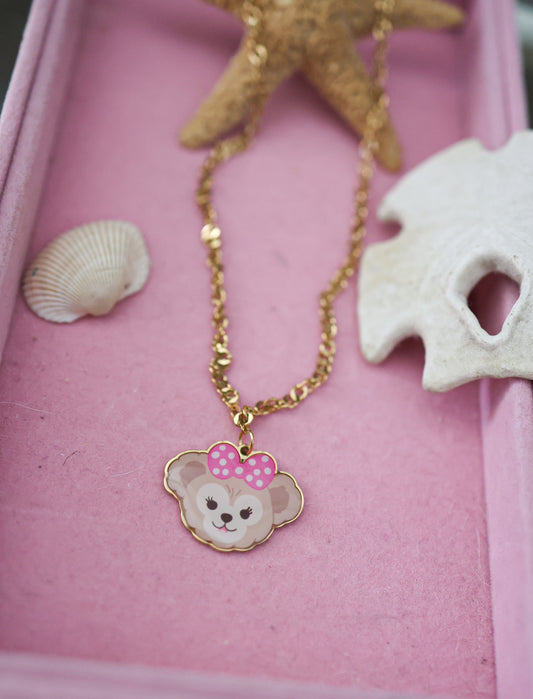 Miss summer bear necklace