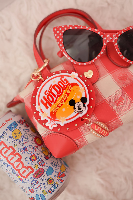 Hot dog summer bag charm