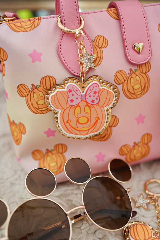 Miss glam pumpkin bag charm