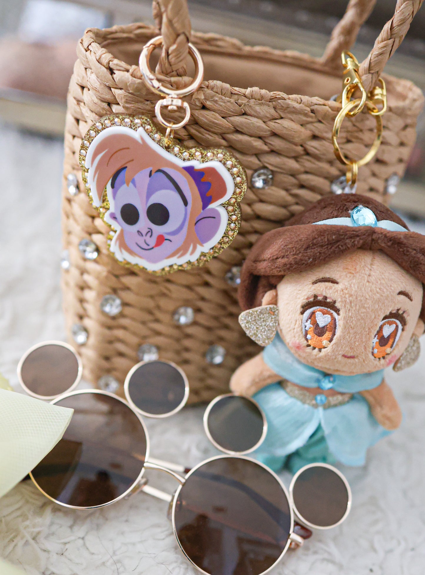 Eye on the prize bag charm