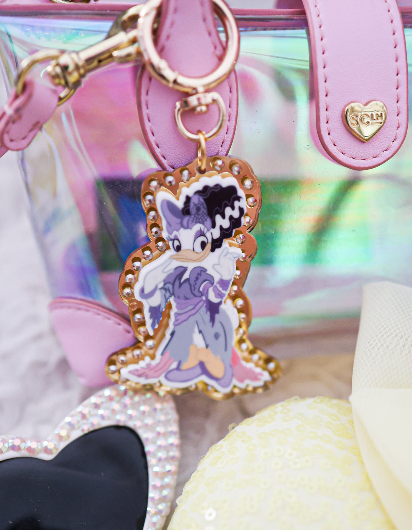 Mrs spooky bride duck bag charm