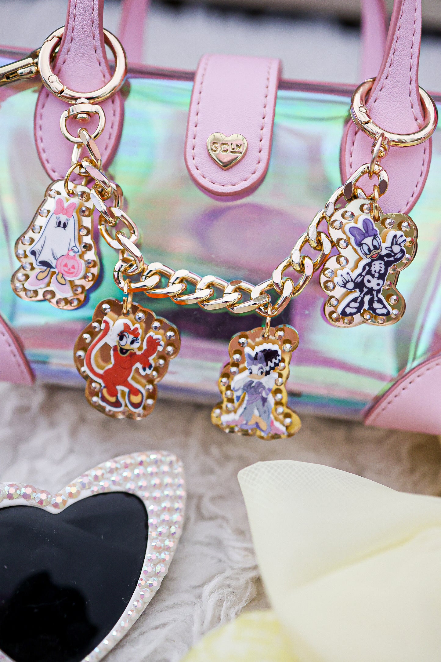 Mrs spooky season duck bag chain