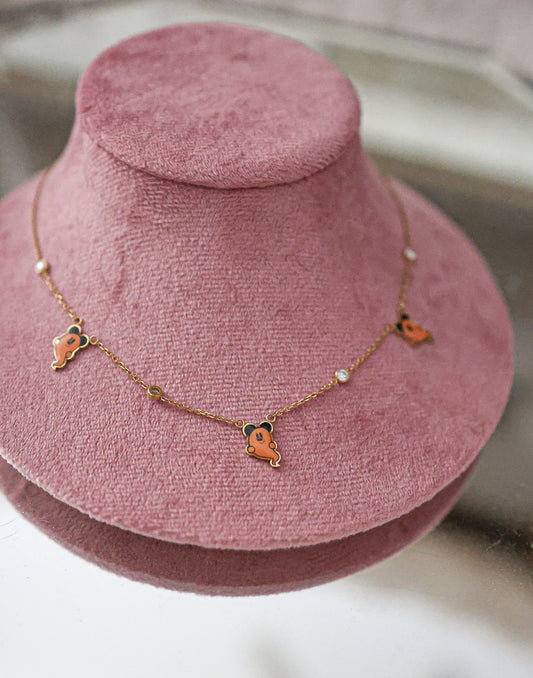 Dainty ghost necklace