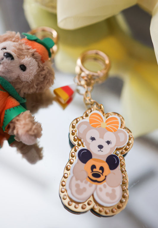 Miss pumpkin bear bag charm